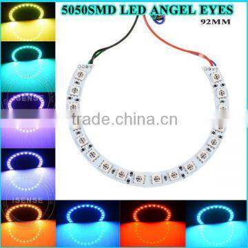 Multi color angel eyes 9V 15V 5050 104mm rgb red angel eyes with 44 solar light keys