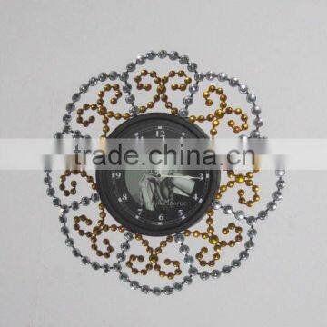 100760EA -Acrylic Diamond Metal Wall Clock photo-1
