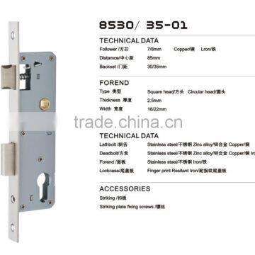 Europe Standard High Quality 8530 Mortise Door Lock Body photo-3