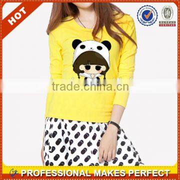 Fashion ladies long sleeve t shirt(YCT-B0257)