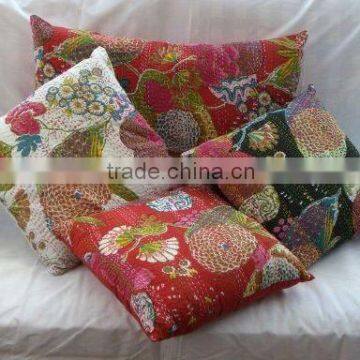 Wholesale Lots~Handmade Kantha Traditional Tukri Cushion Covers~Directly from manufacturer in India