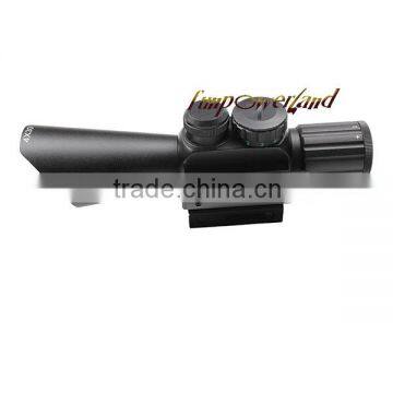 Funpowrland Compact M7 4X30 rifle scope red green Mil-Dot Reticle with side attached red laser sight/Tactical Optics Scopes