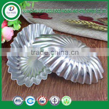 High quality guangzhou wholesale oval daisy shape aluminum cake holder aluminum cake pan