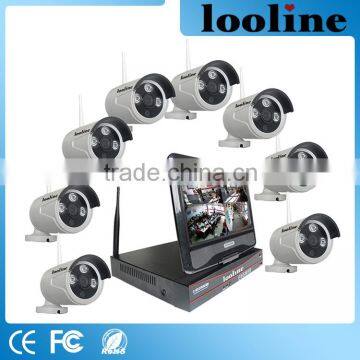 Looline 8CH 960P HD CCTV Camera Video Surveillance Max 4T HDD WiFi NVR Kits