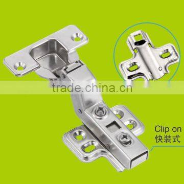 stainless steel Insert 35mm soft close hydraulic hinge for kitchen cabinet door(clip on)HH1613