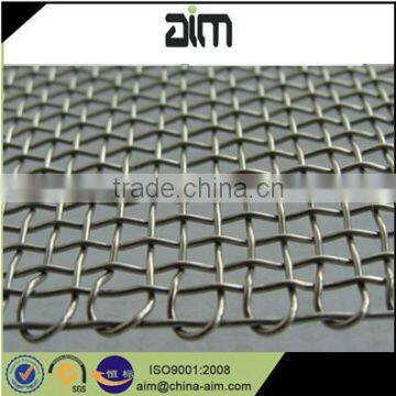 closed edge square woven crimped wire mesh