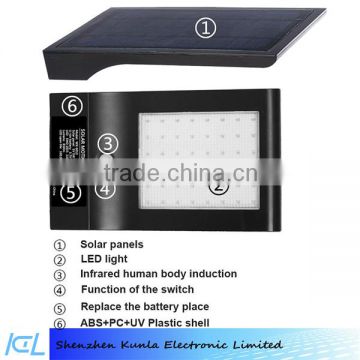 Super Bright LED Solar Powered Wireless Security Motion Sensor Light with 3 Modes