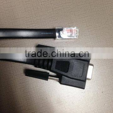 (WK-O001) RJ45 Male to D-Sub RS232 DB9 Female Adapter Plug Noodle Data Cable photo-2