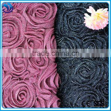 Metallic Nylon Fabric Woven Embroidery Fabric Custom Embroidery Fabric photo-2