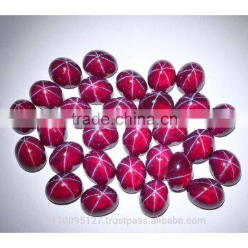 130.20 Ct Ruby Star Sapphire 6 Rays Lab Created Stone