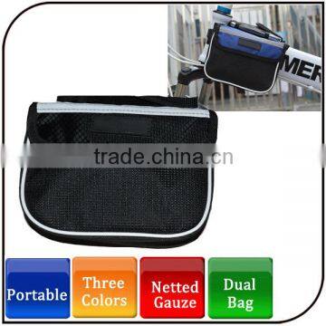 Mountain bike necessary accessories waterproof durable bicycle bag with phone holder