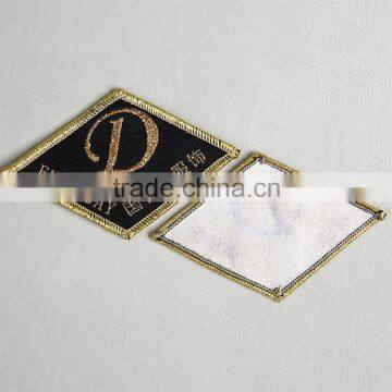 Diamoninternational Dancing Dressd Embroidery Patch With Gold Yarn for