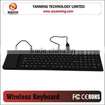 Best Quality Flexible Rolling colorful silicone keyboard for tablet