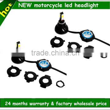 High quality 9-16v 4 led 4300k 5000k 6000k high/low H4,H6,H7 motorcycle head light