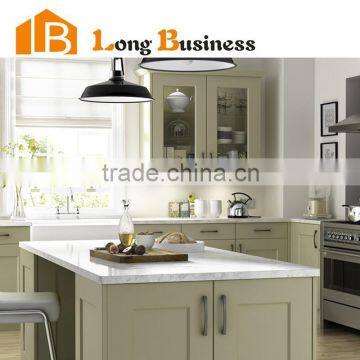 Grey matt MDF shaker kitchen cabinet door french style