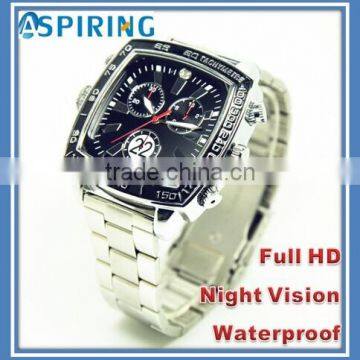 Full HD 1080P Infrared Night Vision wrist watch with camera