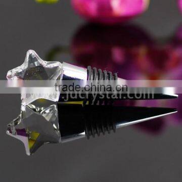 Crystal star shaped wine stoppers for promotional gifts