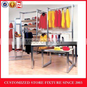 Modern design metal clothes display rack