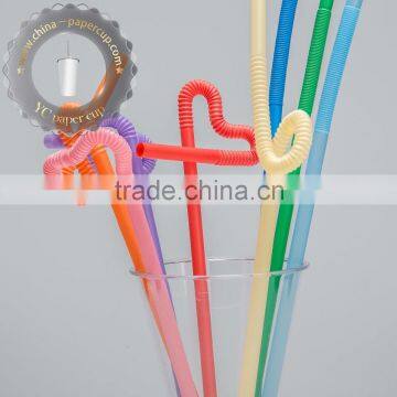 flexible disposable plastic straw