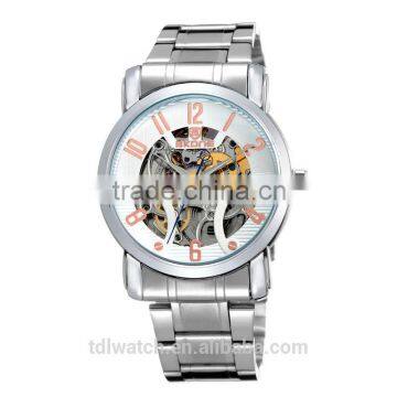 Luxury Automatic Mechanical Japan Movt Men Skeleton Watch