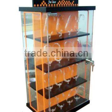 Acrylic watch counter display, plexiglass watch display shelf, eyeglasses display shelf