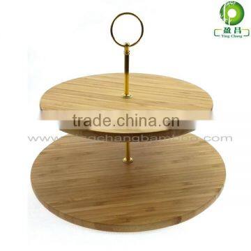 wooden hanging cake stand