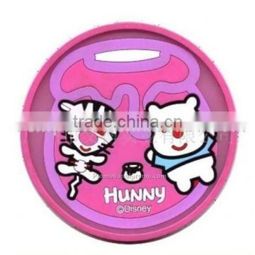 Customized Round silicone rubber cup coaster, silicone coaster