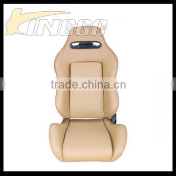 High Quality Universal Beige Sport Racing Seat, Performance Automatic Car Seat Leather