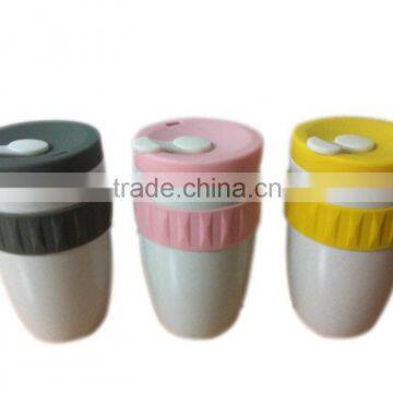 Double wall ceramic travel mugs