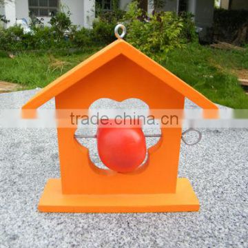 Beautiful decorative wooden bird feeder colorful bird house WBF-01