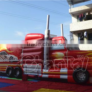 Attractive giant inflatable Storm Truck Volkswagen obstacle course for sale