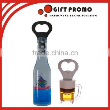 Open Beer Bottle With Fridge Magnet