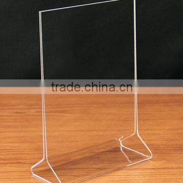 5*7" acrylic sign holder, Acrylic POS Display,Acrylic Menu Holder