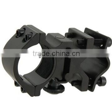 2.75 inches Practical LED Flashlight Torch Alloy Gun Mount Holder Clip (Black)