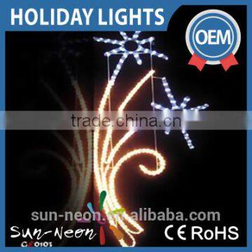 2d Led Pole Motif Light Outdoor Led Christmas Street Decorations Light City Holiday Lighting