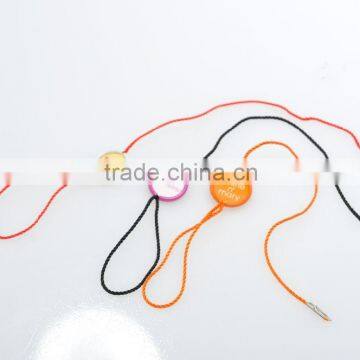 metal seal tag with gold nylon string, aluminium seal tag