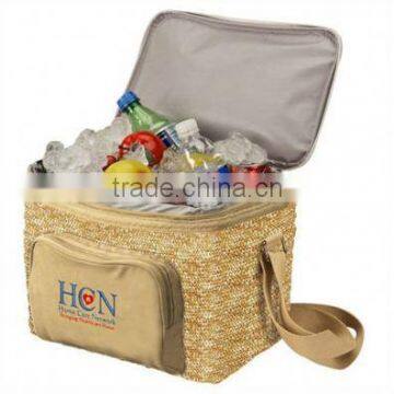 Lunch Cooler Bag With Bottle Holder Long Handle Cooler Bag
