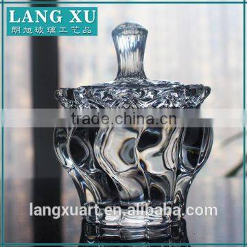 LX-T062 Wholesale Unique Recycled Glass Candle Jars for Candles Making