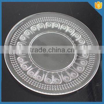 LXHY-P269 hand press round glass dinner plates for restaurant                        
                                                Quality Choice