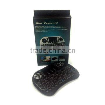 I8 Mini both hands white black BACK LIGHT led backlit i8 air mouse and keyboard