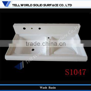 Artificial stone houseware products wash basins with different double sinks