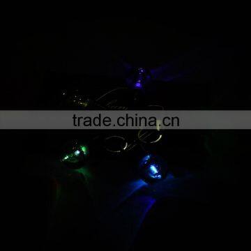 >>>Silver Bright Creative LED Flash Lights Mini Bulb Torch Chain Keyring Birthday Gift Design Keychain Keyring Clear Lamp/ photo-2