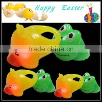 Flashing frog & duck soft ring