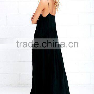 2016 Womens Fashion Evening Dresses Black Long Evening Dress Discount Evening Dresses photo-4