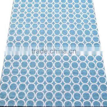 Jaquard Flat Weave Art Silk Rug With Canvas Backing