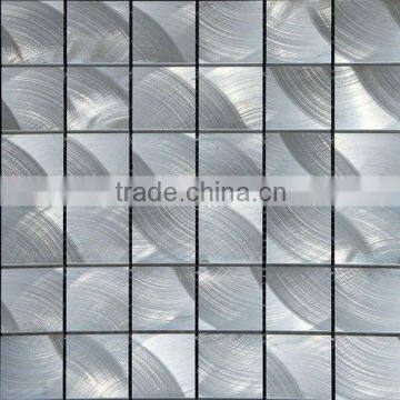 48*48mm silver aluminum brushed laminate for wall