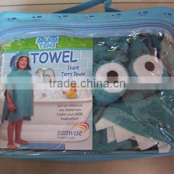 100% Cotton Children Bath Towel Beach Towel Hooded Towel photo-2