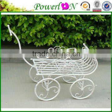 White Decorative Wrought Iron Vintage Antique Powder Coating White Flower Stands For Home Patio Outdoor TS05 G00 X00 PL08-5828