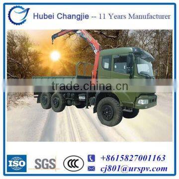 Dongfeng Truck Mounted Crane, 6*6 Trcuk With Crane, Based On DFS Automobile for sale