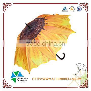Promotional umbrella manafacturer straight sun flower umbrella